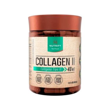 Imagem de Colágeno Tipo II Puro Não Hidrolisado 40mg 60caps Nutrify, Sem sabor, 