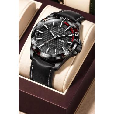 Imagem de Relógio Masculino Poedagar 895 Quartzo Premium Ideal Para Reunioes Con