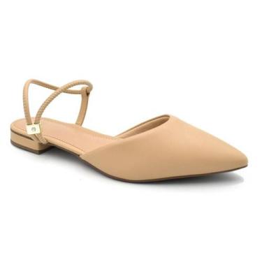 Imagem de Sapatilha Slingback Feminina Cazzualen 79065, Bege, 36