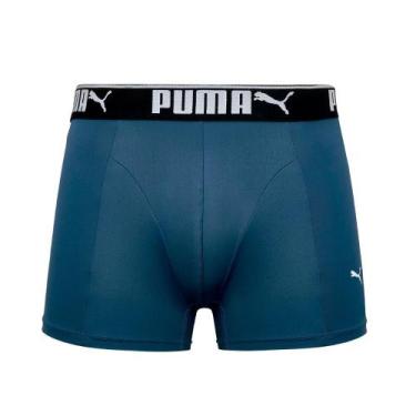 Imagem de Cueca Boxer Puma Microfibra Adulto Cós 40MM, Azul intenso, G