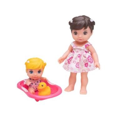 Imagem de Boneca Bee Hugs Hora Do Banho Mãe E Filha - Bee Toys