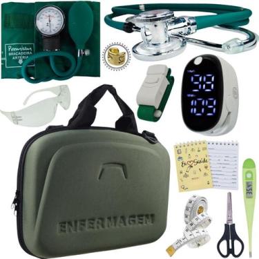 Imagem de Kit Enfermagem Estagio Super Luxo Medidor de Glicose Completo Premium,