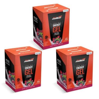 Imagem de Kit 3X Iron Man Instant Energy Gel - 10 Unidades 30g Frutas Vermelhas 