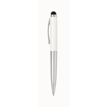 Imagem de Caneta Esferográfica Metálica BRW Touch Glam Ponta Média 1,0MM Tinta Azul Mecanismo Gir...