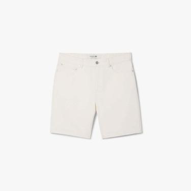 Imagem de Bermuda em Denim com Ajuste Reto Lacoste Masculina-Masculino