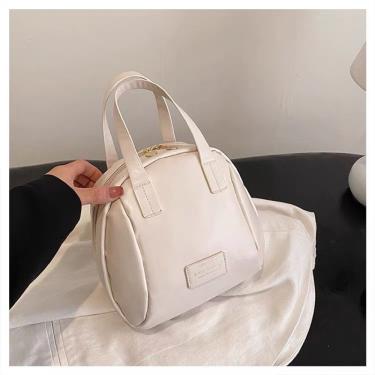 Imagem de Bolsa Necessaire Feminina para Maquiagem e Viagem Organizador Grande Capacidade Couro PU Branco OEM