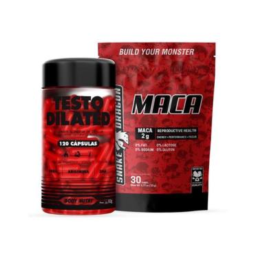 Imagem de Kit Testo Dilated 120 Cápsulas Suplemento 30 Cápsulas Zinco Magnésio V