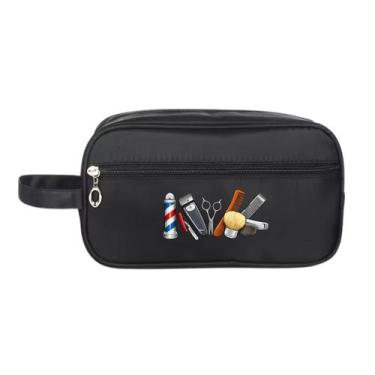 Imagem de Necessaire Bolsa Cabelereiro Barbeiro Resistente Impermeável - - Mormi