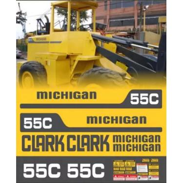 Imagem de Kit 25 Adesivos Etiquetas compatível Michigan 55C - SPTS