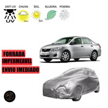 Imagem de Capa de Cobrir Carro COROLLA FORRADA G- Impermeável e Total Proteção -