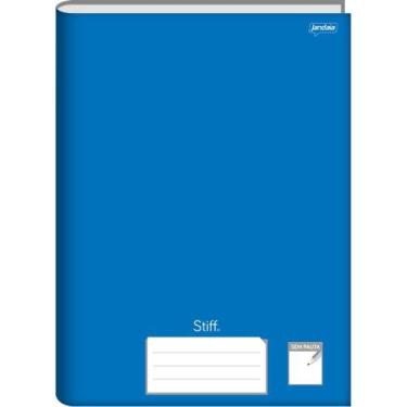 Imagem de Caderno Brochurão sem Pauta STIFF 96 Folhas Azul  Pacote com 5 Unidade