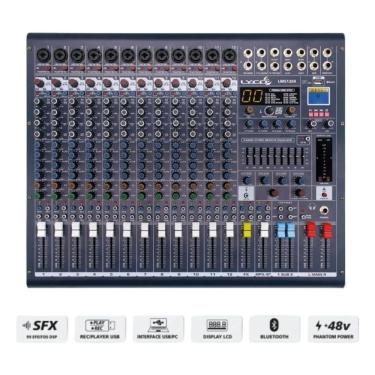 Imagem de Mesa De Som Com 12 Entradas 4 Aux 2 Saida Sub Lyco Lms1204