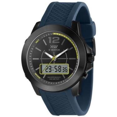 Imagem de Relógio X-Watch Anadigi Black-Masculino