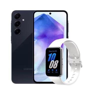 Imagem de Smartphone Samsung Galaxy A55 5G 128GB Azul Escuro, 8GB RAM, Câmera Tripla de até 50MP,...