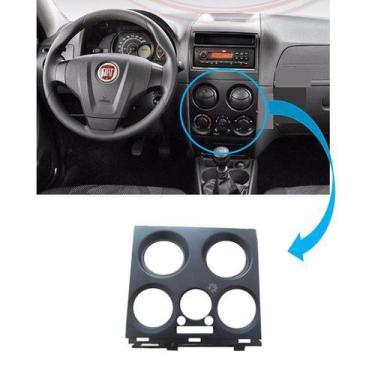 Imagem de Moldura Painel Central Saída Ar Preta Palio 2004 2017 Original - fiat