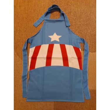 Imagem de Avental Tecido Infantil - Mobhi Home Design, Capitão America