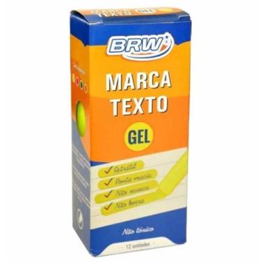 Imagem de Caneta marca texto gel amarelo ca9001 / 12un / brw