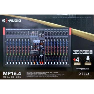 Imagem de Mesa de som K-AUDIO MP16.4 - 20 canais, 4 auxiliares