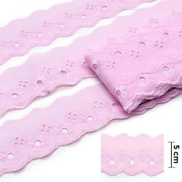 Imagem de Bordado Inglês 5,0cm BP065 Rosa - 13,7 Metros  artePunto