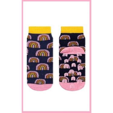 Imagem de Meia Infantil Antiderrapante Bebê - Arco Iris - Play Socks