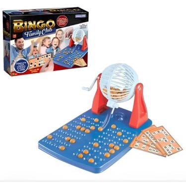 Imagem de Bingo Family Club Jogos Tabuleiro Cartela Globo Bolinhas Diversão Fami