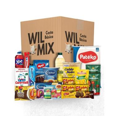 Imagem de Cesta Básica Econômica 22 Itens Essênciais Para Doaçao Social Natal Ou