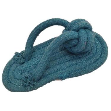 Imagem de Brinquedo Mordedor Cachorros Chinelo Corda 100% algodão - Bom Amigo, A