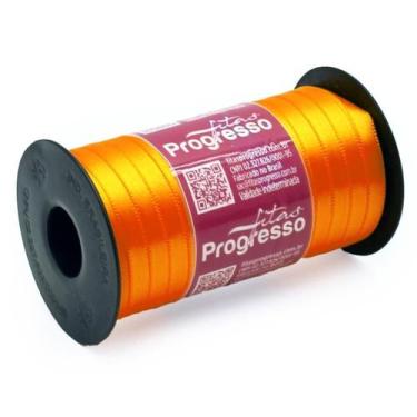 Imagem de Fita de Cetim Nº 01 7mm com 100 Metros - Fitas Progresso, 038 - AMAREL