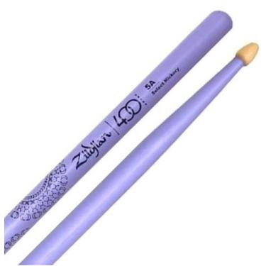Imagem de Baqueta Zildjian Limited Padrão 5A Purple 400th Anniversary Ponta de M