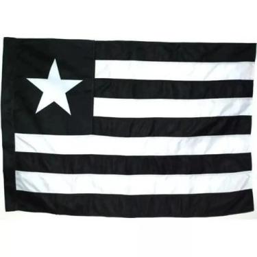 Imagem de Bandeira Myflag Botafogo - 3 Panos, Preto, Branco