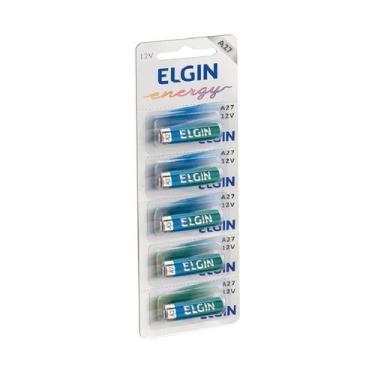 Imagem de Bateria Alcalina A27 Elgin 82196 - Cartela com 5 unidades