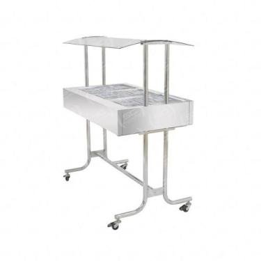 Imagem de Buffet Estufa Aquecimento Cromado 6 Cubas Térmicas Ea6m - Venâncio220V