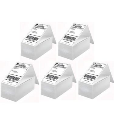Imagem de Etiqueta 10x15 2500 Unidades Térmica Serrilha Resma Branco - Omnia Vit