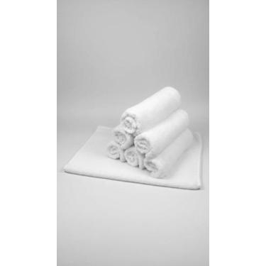 Imagem de Kit 10 Toalhas Rosto Algodão 28x80cm Absorventes - Congratulations Sto