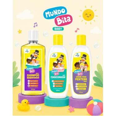 Imagem de Kit Baby Mundo Bita AVVIO Pharma Shampoo 2 em 1 250ml + Condicionador 