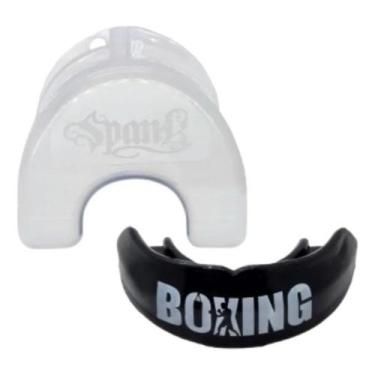 Imagem de Protetor Bucal Profissional Termo Ajustável Spank lutas, Branco, Único