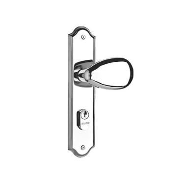 Imagem de Fechadura Externa 1100 Golf Cromada Para Porta De Madeira Silvana