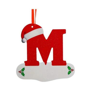 Imagem de Enfeites De Árvore De Natal Com 26 Letras Em Inglês, Decoração Para Ca