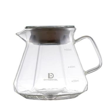 Imagem de Jarra de Vidro para Café 600ml DaysBrasil Servidor para V60 e Métodos 
