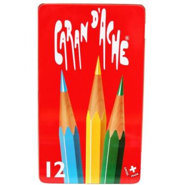 Imagem de Estojo Lápis Aquarelável Caran DAche RED 12 Cores