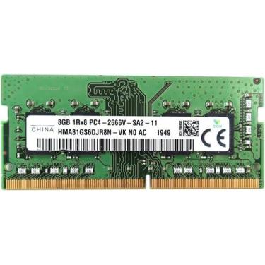 Imagem de Memória Para Notebook 8GB Sk Hynix DDR4 2666Mhz 1Rx8 PC4 21300 PC42666