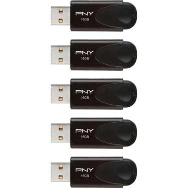 Imagem de Pen Drive PNY - Unidade flash USB 2.0 de 16 GB Attaché 4 tipo A com 5 
