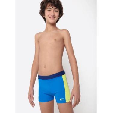 Imagem de Sunga boxer teen menino com proteção uv puket cor:color blocktamanho:1