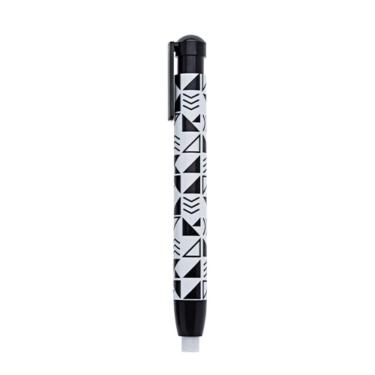 Imagem de Caneta Borracha Molin do Brasil Black And White Love Estampa 1 com Design Sofisticado e Formato Ergonômico 1 Unidade