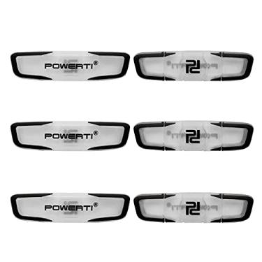 Imagem de Amortecedor de raquete de tênis 6 peças Amortecedor de tênis de silicone com absorção de choque e aparelhos para tênis