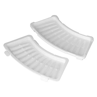 Imagem de Bandeja de gelo, design de furo de drenagem 2 peças molde de gelo inovador com tampa para o verão para cozinha e casa