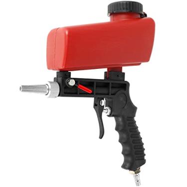 Imagem de Fyrome Ferramenta de jateamento de ar ajustável Ferramenta de jateamento manual Ferramenta de pulverização de jato de areia pneumática Máquina de jateamento para todos os abrasivos