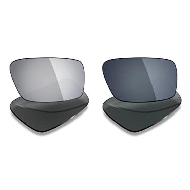 Imagem de 2 pares de lentes polarizadas de substituição da Mryok para óculos de sol Oakley Twitch – Opções