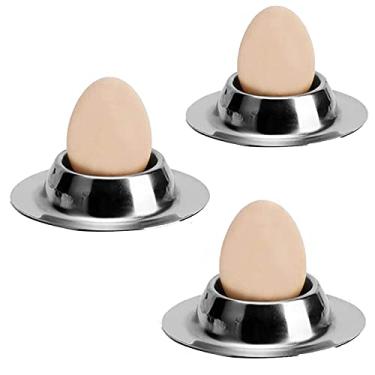 Imagem de Yajun Conjunto de suporte para ovos de mesa, utensílios de cozinha macios para ovos cozidos, 3 peças