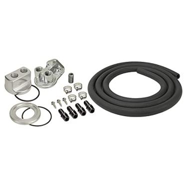 Imagem de Derale Kit de realocação do filtro de óleo do motor 15716, prata